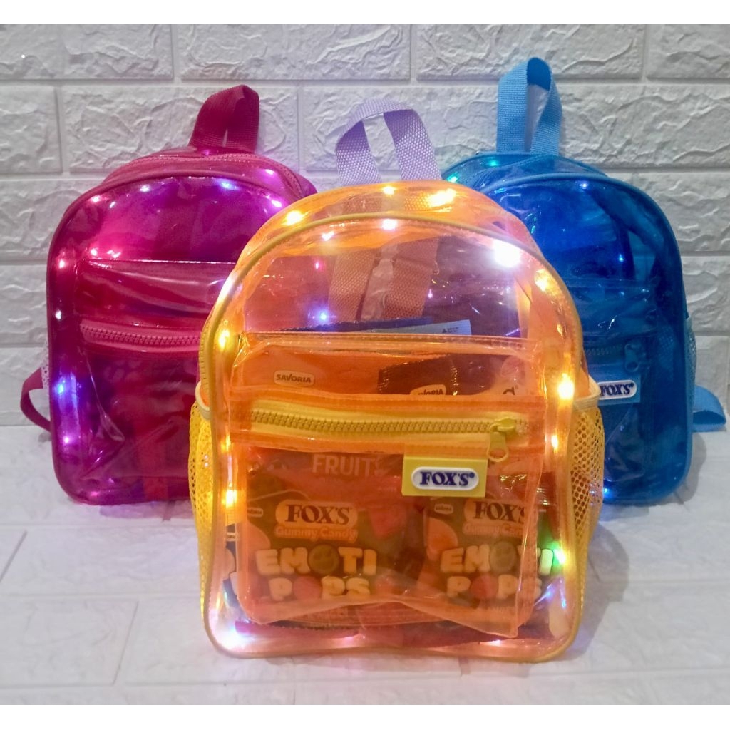 Tas Foxs Ransel Lampu Led Nyala / Tas Selempang Foxs / Tas Viral PRJ 2025
