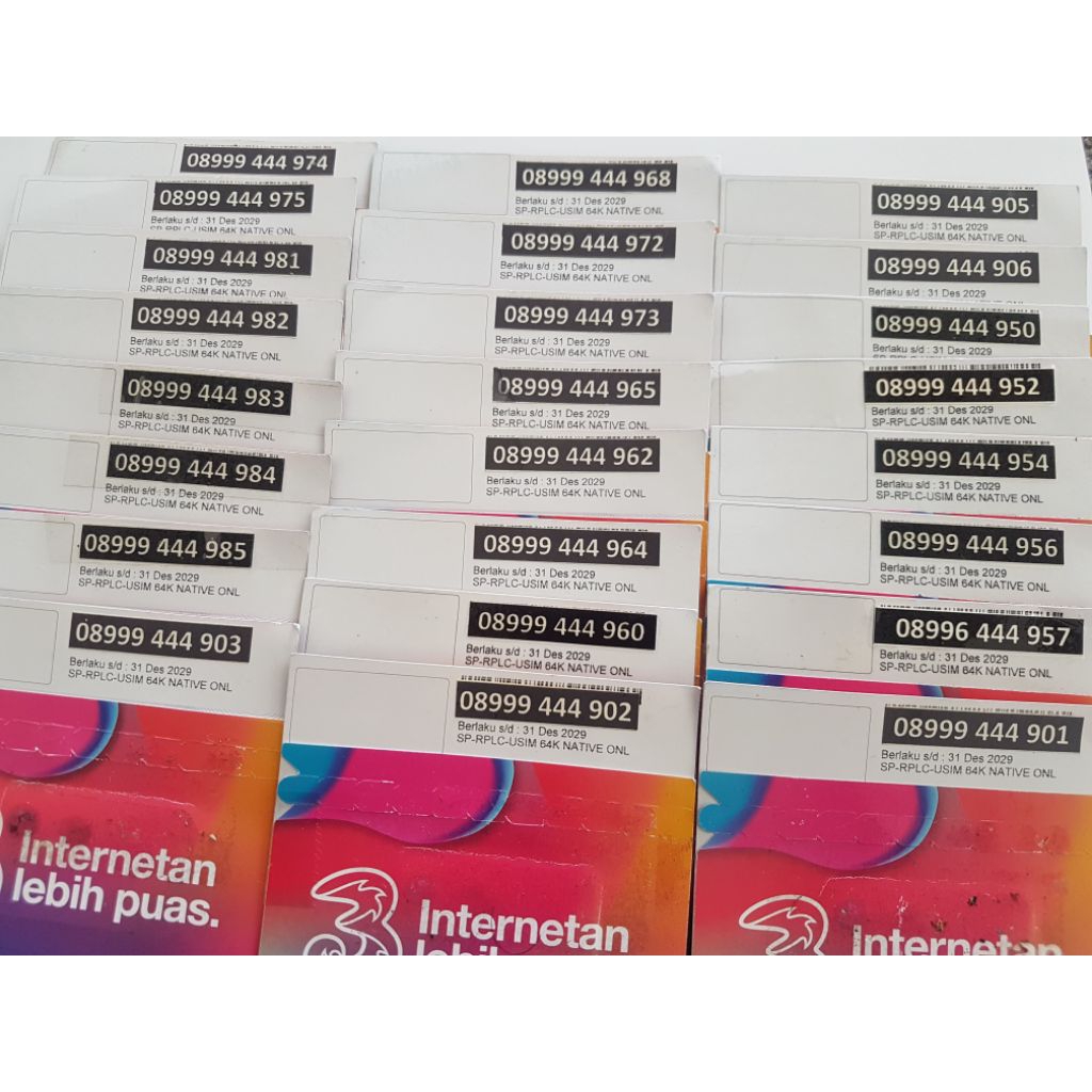 NOMOR CANTIK 3 THREE 11 DGT SERI DOUBEL TRIPEL 999 444 9XX HOKI MURAH