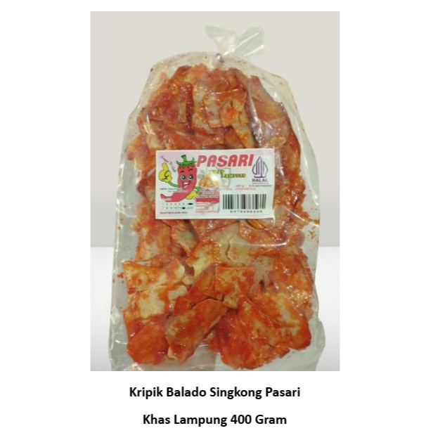 

Kripik Balado Singkong Pasari Khas Lampung 400 Gr