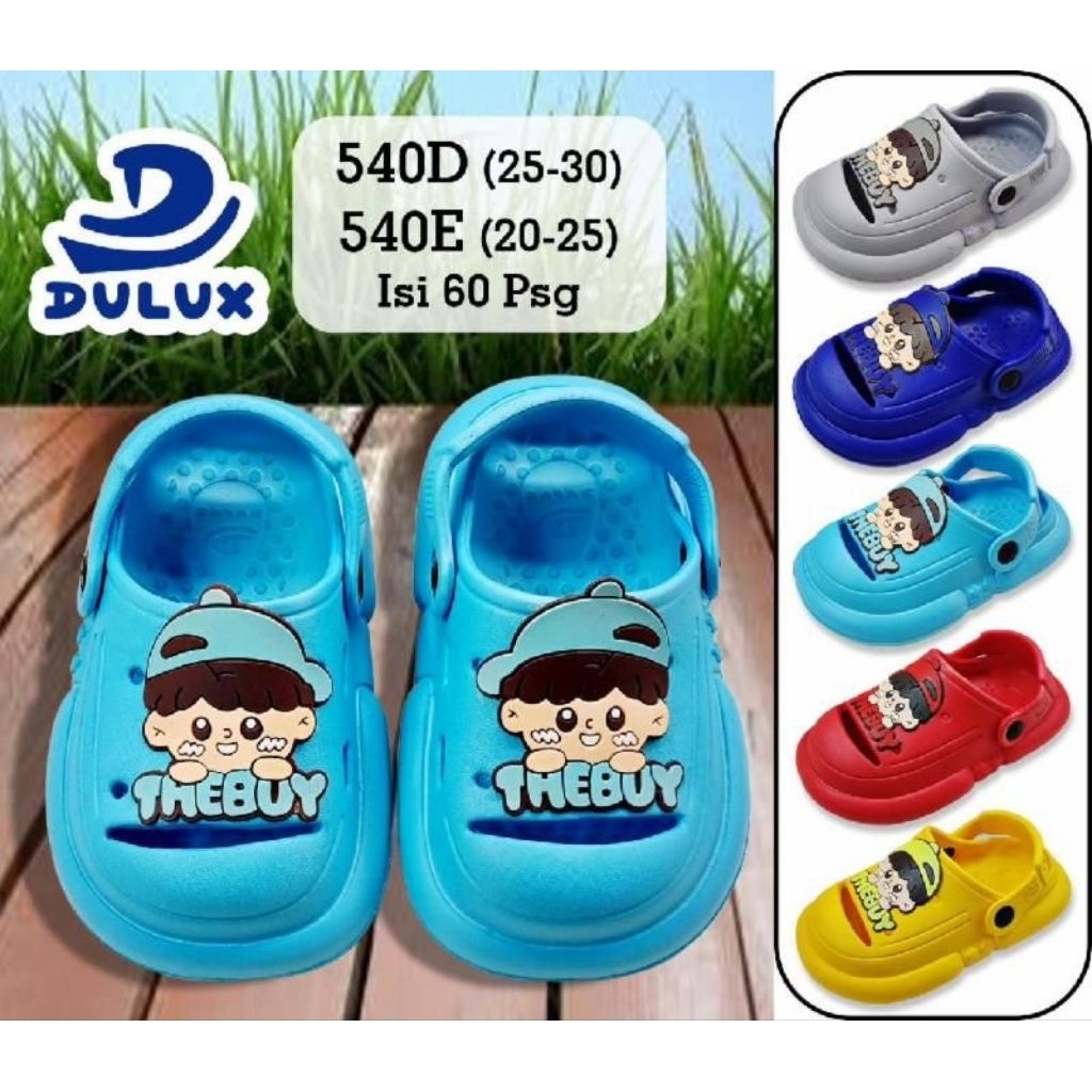 [GROSIR] Sandal Anak Dulux 540 D Model Clog Karakter – Ukuran 25–30