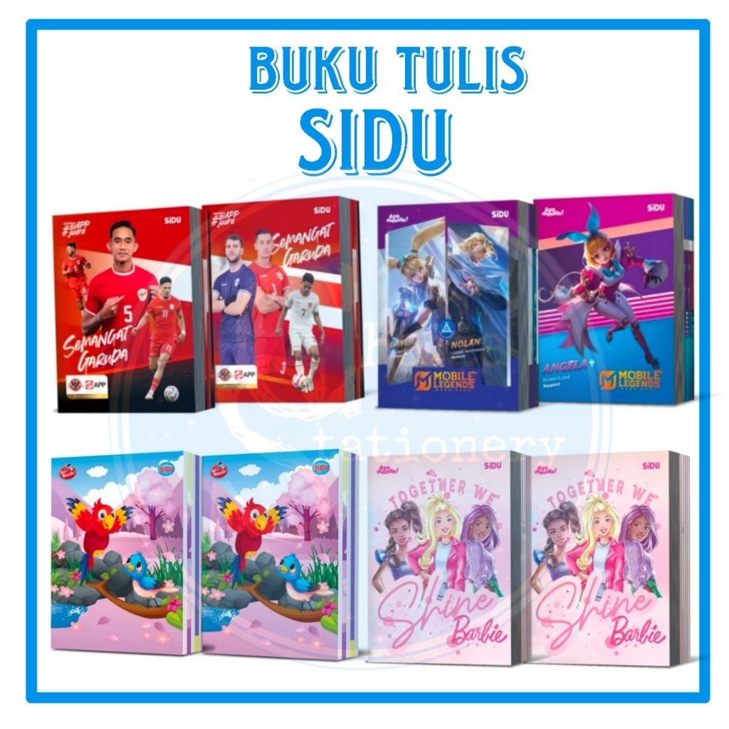 

Buku Tulis SIDU garis / Buku Tulis Sinar Dunia 38Lembar/ 58Lembar