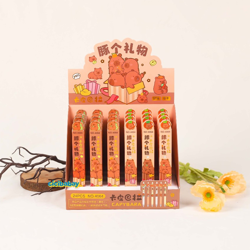 

[1Pcs] Pulpen Gel Cetek Akrilik Blind Box Pen Gel Karakter Lucu Tinta Hitam