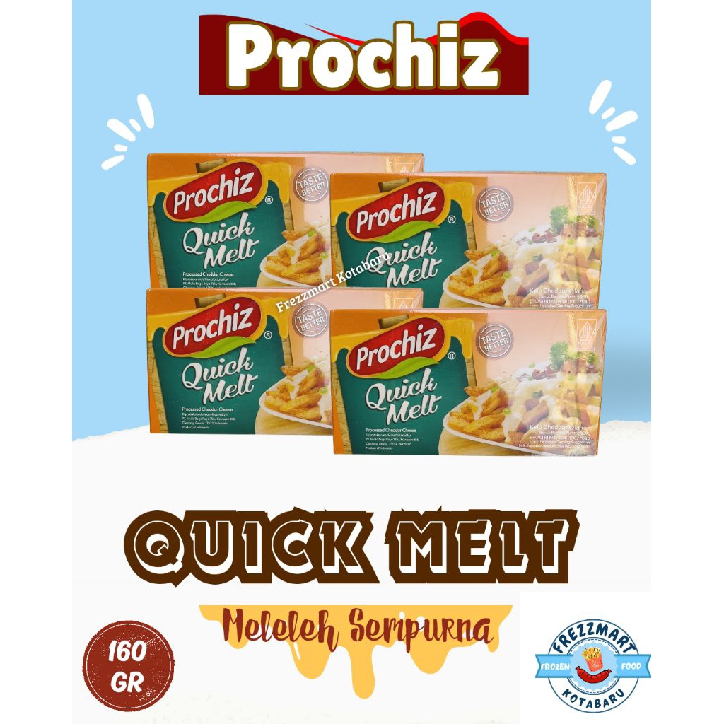 

Prochiz Quick Melt 160 GR Keju Meleleh Frezzmart Kotabaru
