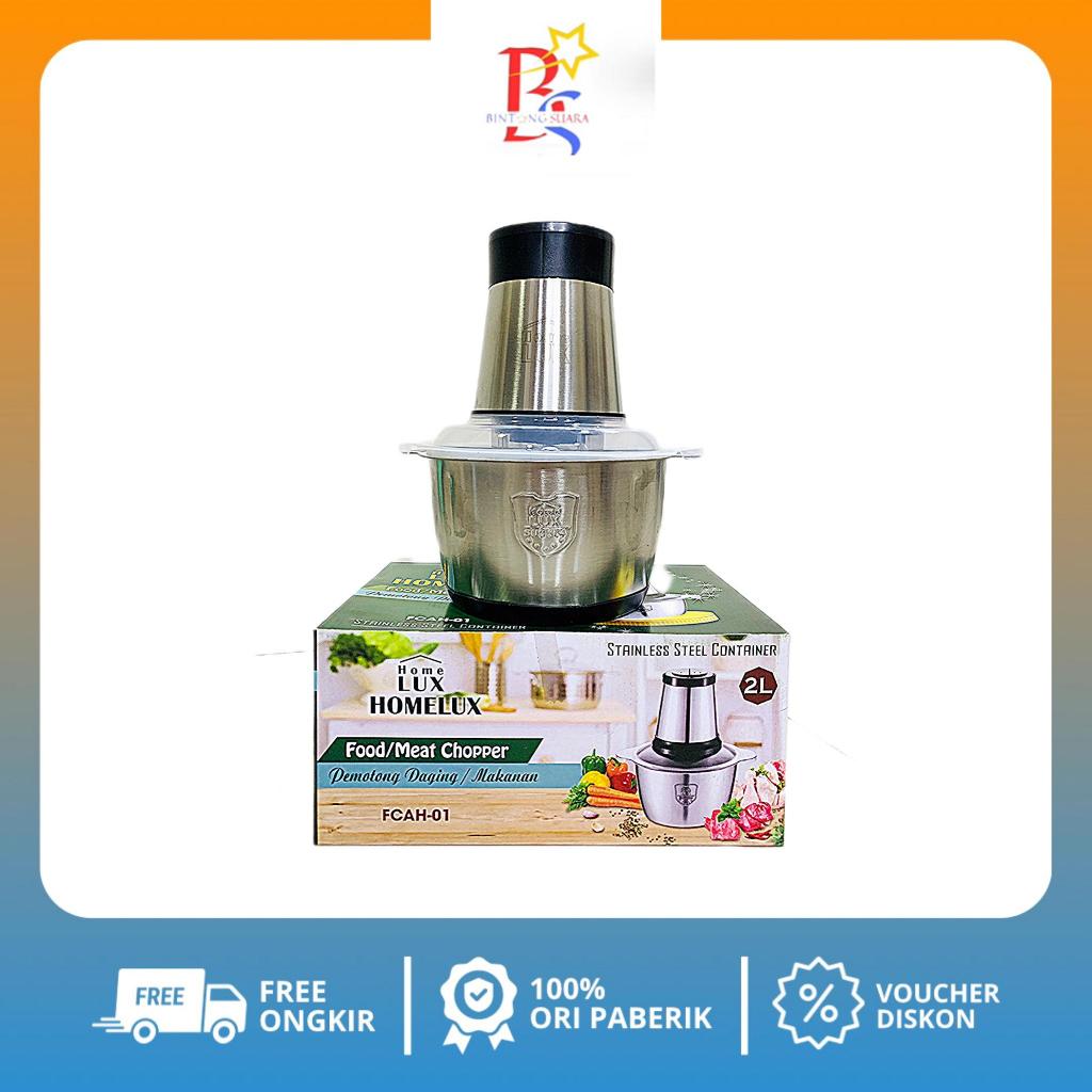 Chopper Stainless 2 liter/Gilingan Daging Serbaguna/ Blender Penggiling Daging