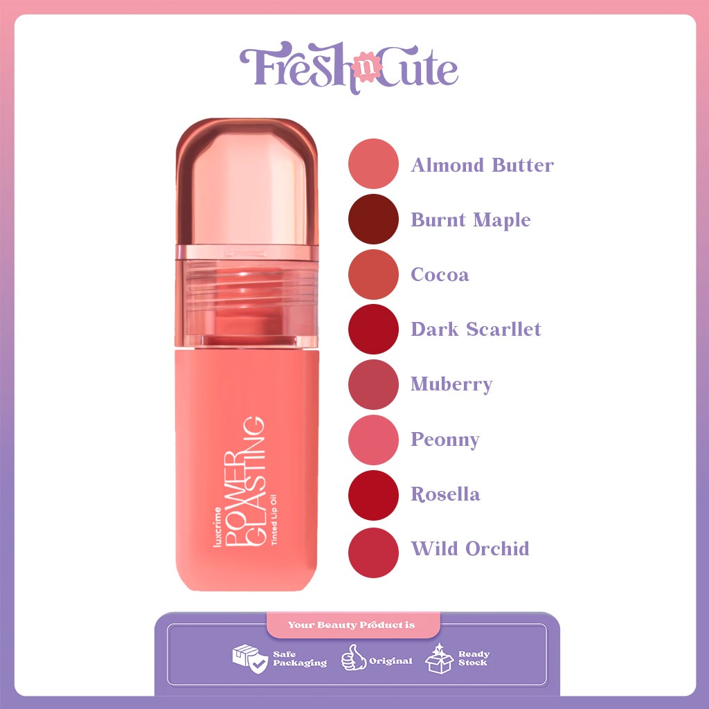 LUXCRIME - Power Glasting Tinted Lip Oil