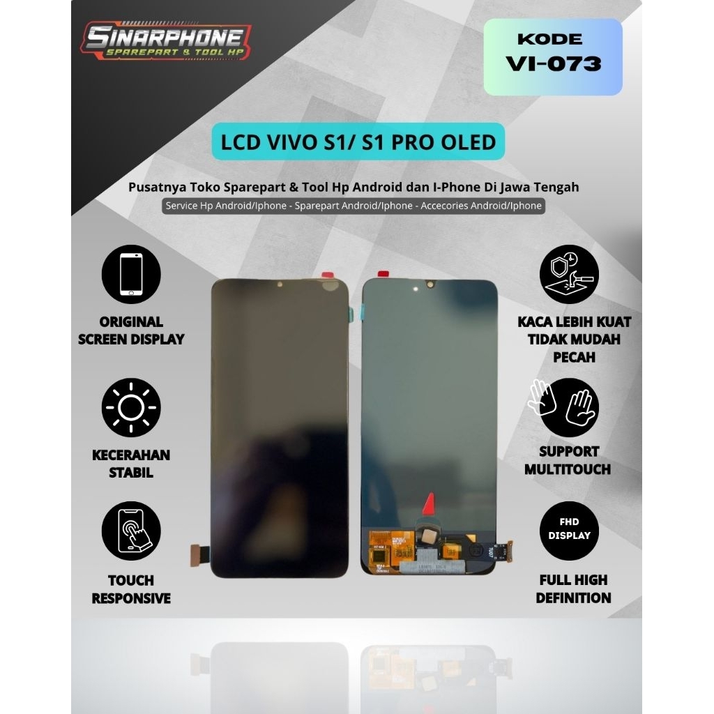 LCD VIVO S1/S1 PRO OLED SUPPORT FINGERPRINT KUALITAS ORIGINAL