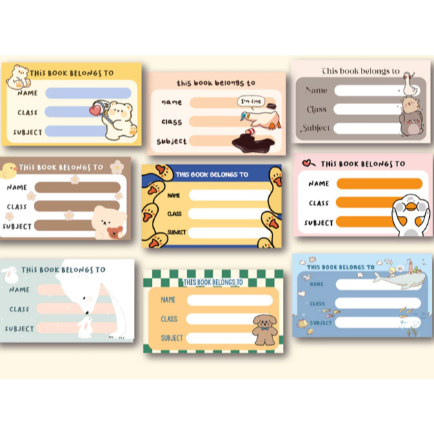 

Aesthetic Book Label Sticker Stiker Label Nama Buku Pelajaran Sekolah Stiker Nama Buku / Sticker Nama Buku Aesthetic