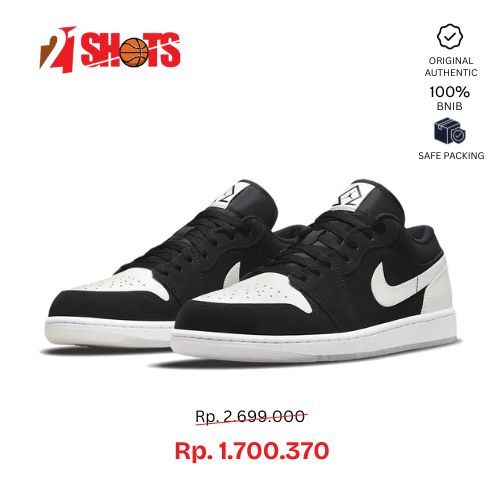 AIR JORDAN I LOW SE "DIAMOND" SEPATU SNEAKERS PRIA ORI