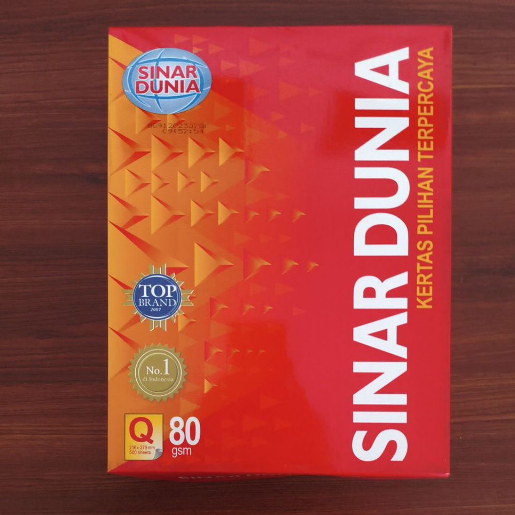 

Kertas HVS SIDU / SINAR DUNIA Q 80gsm, Kertas Fotocopy / Print Ukuran Quarto