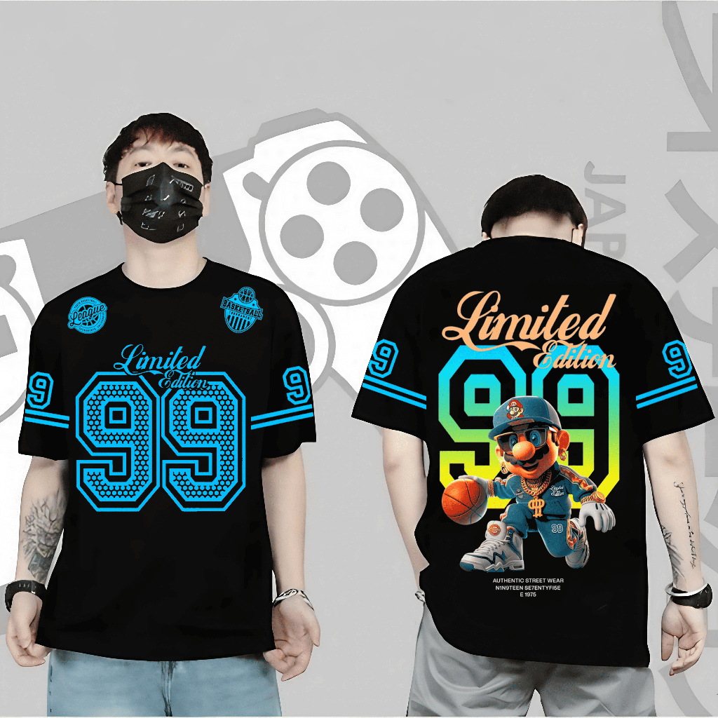 KAOS PRIA 99 LIMITED EDITIONS KAOS ANGKA ANGKA VIRAL BAJU PRIA KEREN KAOS PRIA KEKINIAN DAN TRENDY K