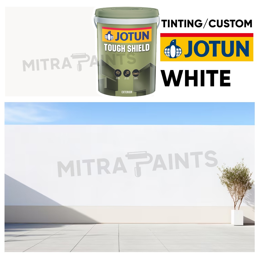 JOTUN EXTERIOR TOUGH SHIELD 18 LITER WHITE / PUTIH WARNA CUSTOM TINTING