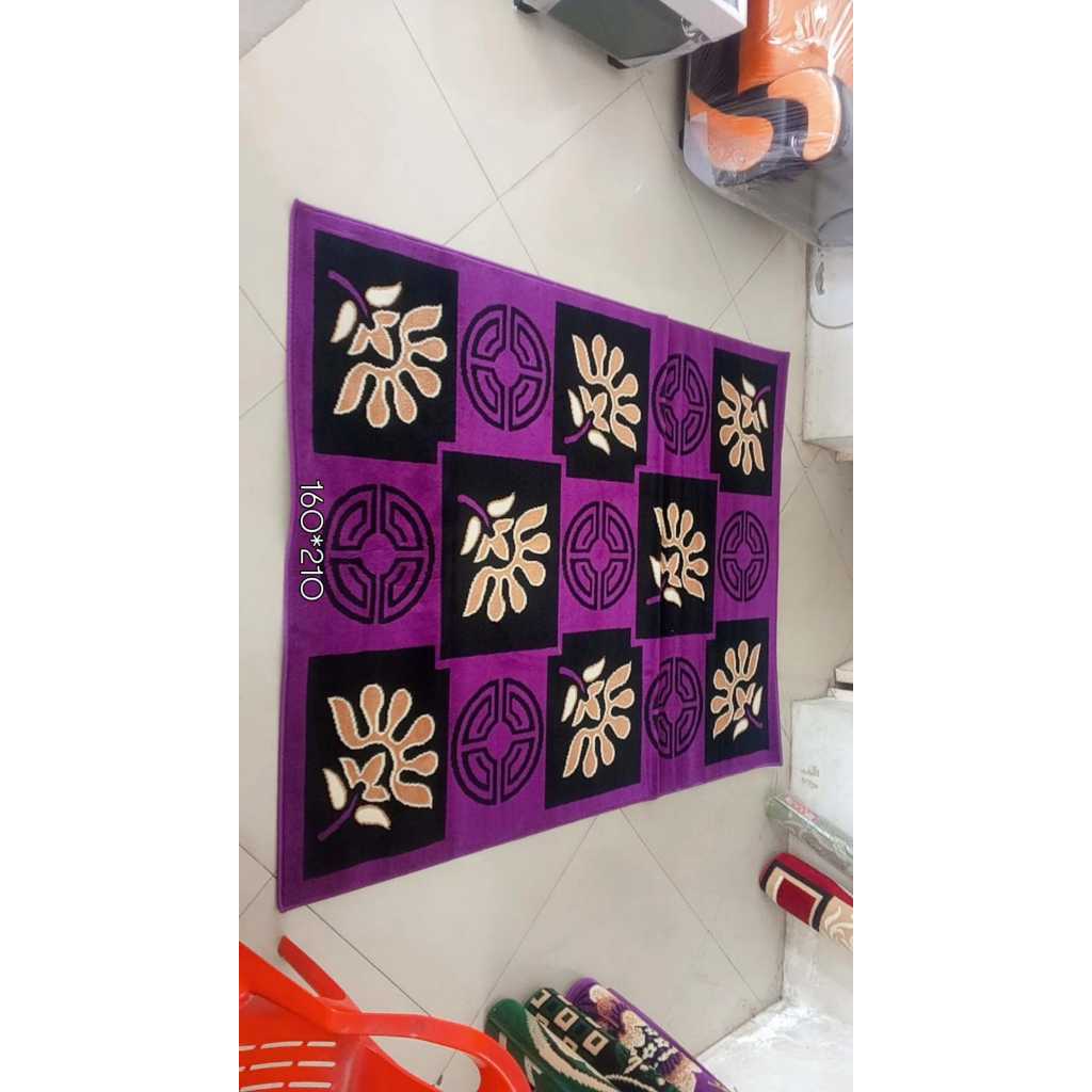 DIJUAL KARPET MODERNO UK 160X210 WARNA UNGU