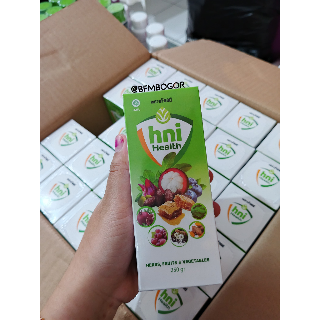 

HNI HEALTH 250 Gr Extra Food HNI HPAI Herbal Sayur Buah Madu / Extra Food HNI HPAI 100% Ori