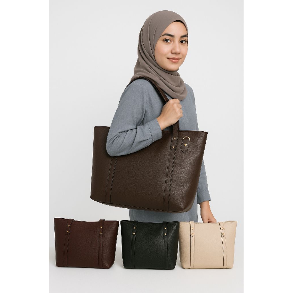 TAS WANITA TERBARU tas kulit wanita tas slempang asli kulit PREMIUM masuk laptop tote bag wanita kul