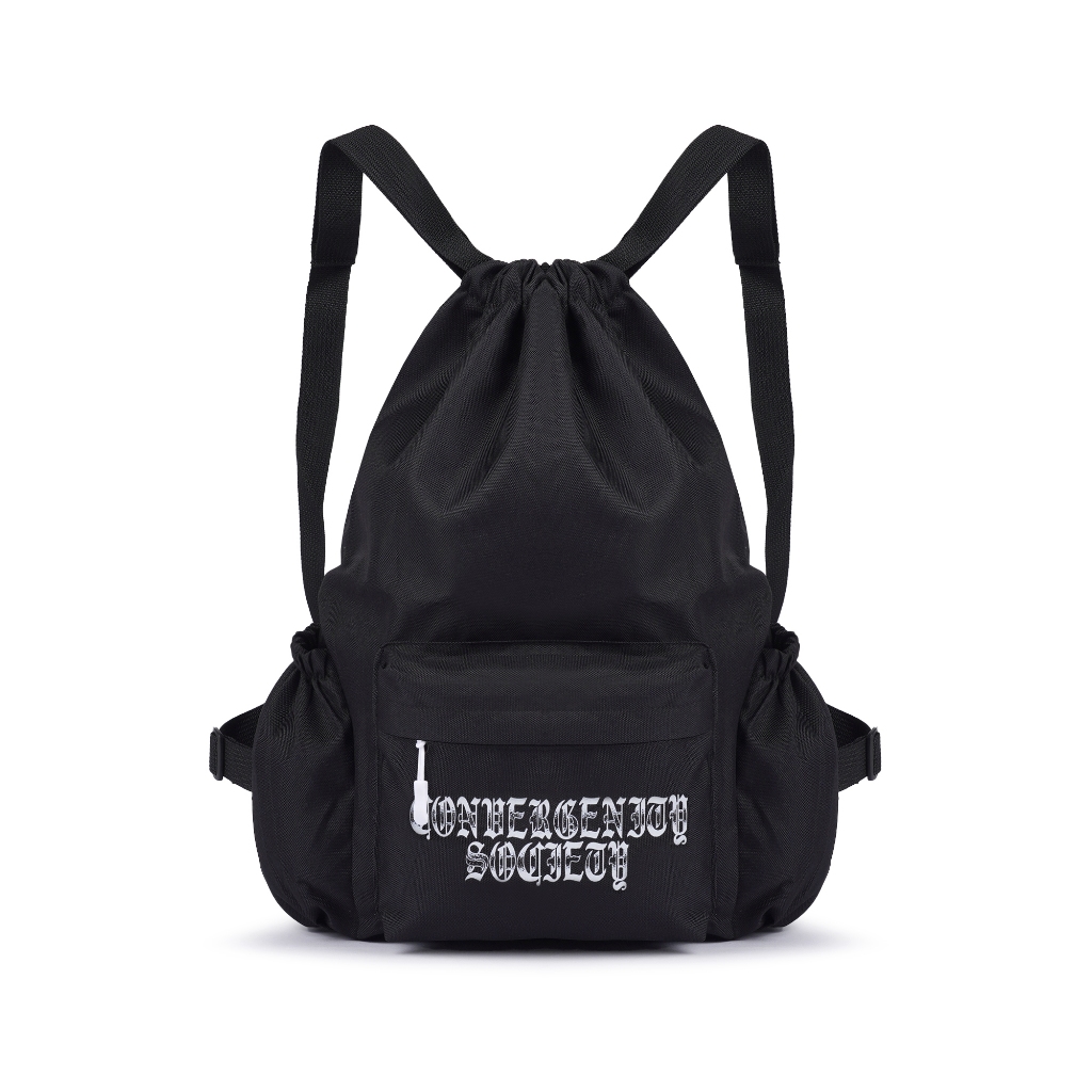 CONVERGENT Tas Serut Stringbag Furious Hitam Cordura