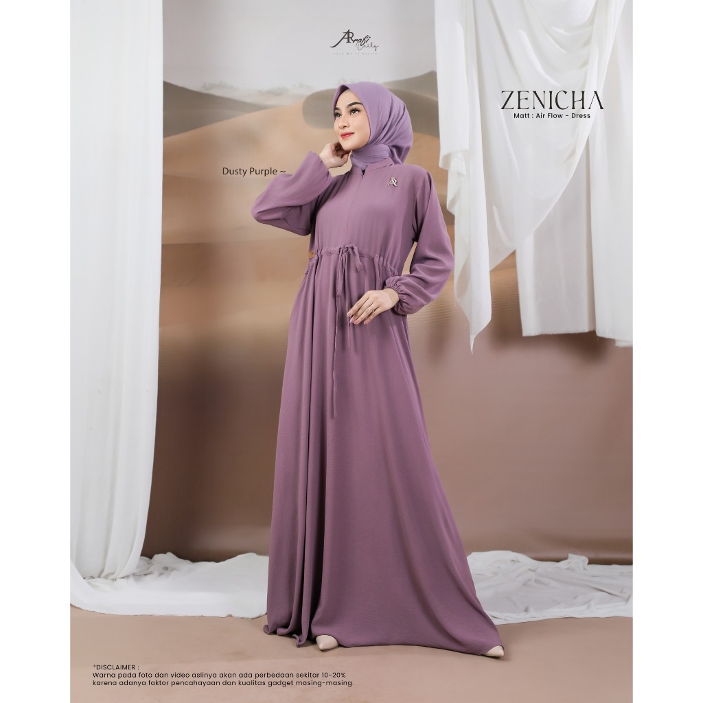 ZENICHA DRESS. GAMIS ARRAFI 2025. DRESS ARRAFI 2025. GAMIS ELEGANT. GAMIS SYARI