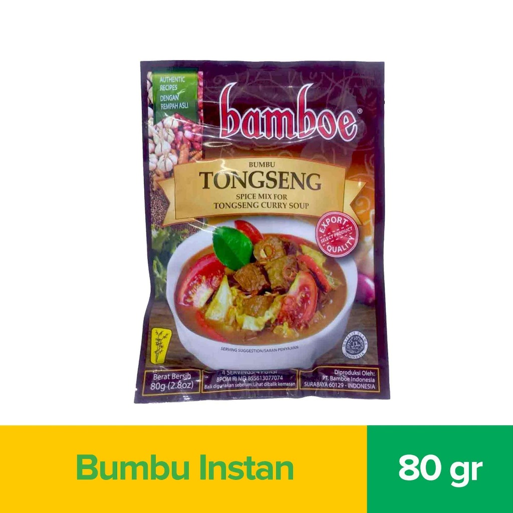 

Bamboe Bumbu Tongseng 80 Gr Curry Soup Tong Seng