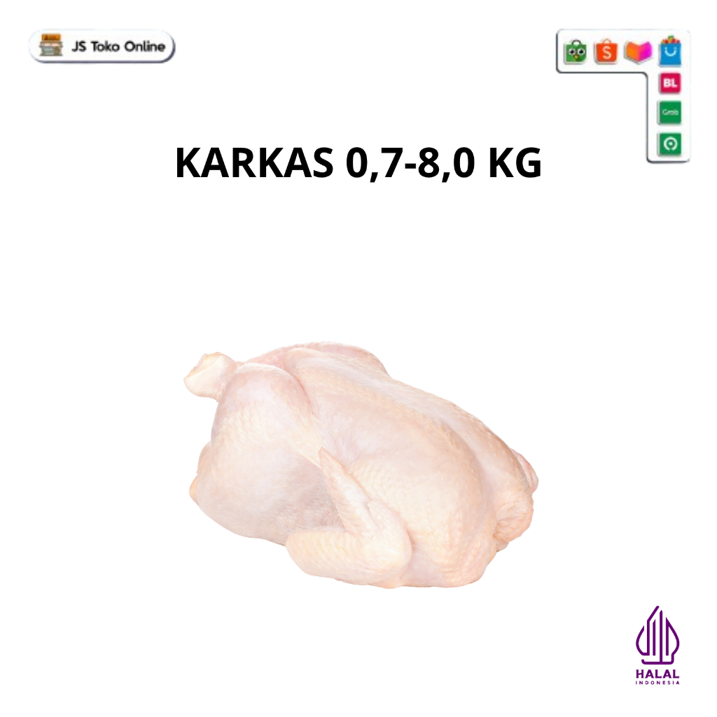 

Karkas Ayam Ukuran 700-800 gram