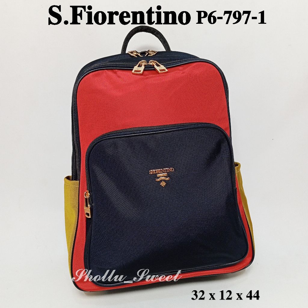 SFiorentino Original Ransel Backpack Kombinasi dan Polos P6-797-1