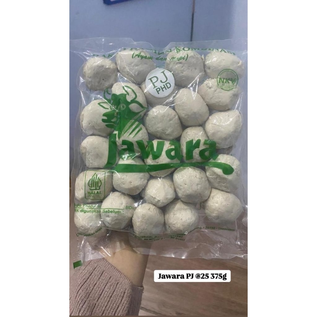 

Jawara Bakso PJ Isi 25 375g Frozen food cik ntik Jambi cemilan jajanan seblak korea jepang