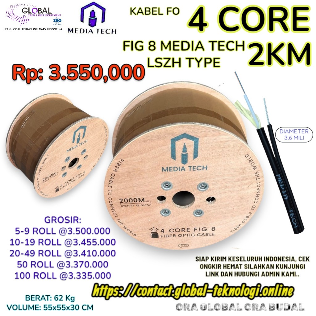 4 CORE FIG 8 MEDIA TECH 2KM