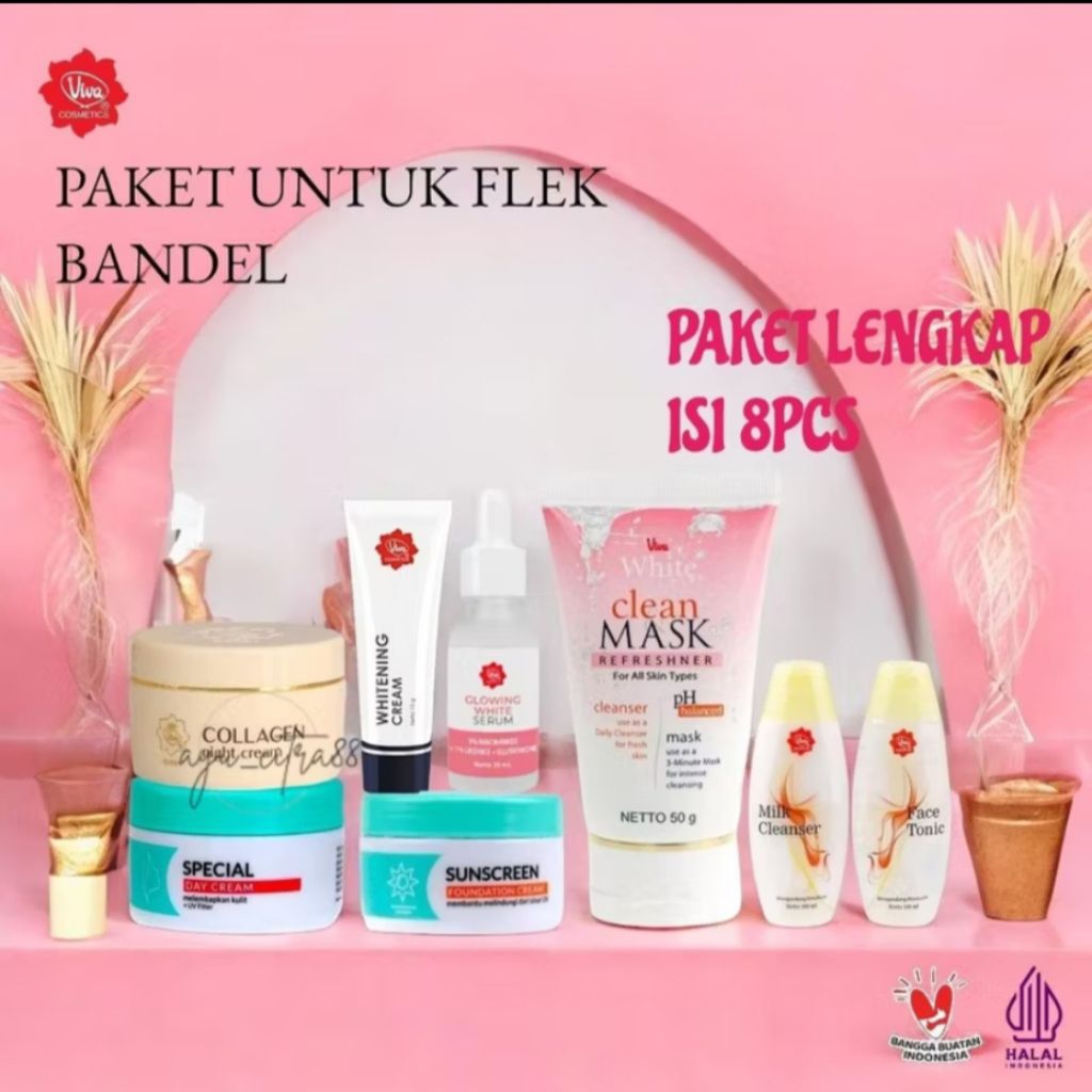 A2- VIVA PAKET DAYLY PERAWATAN WAJAH FLEK I PENUAAN DINI BERJERAWAT DAN BERMINYAK