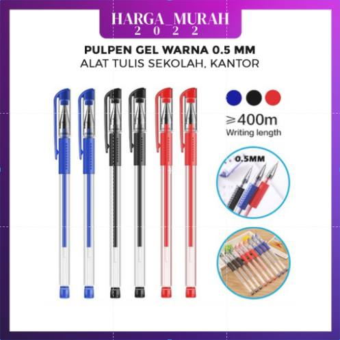 

PULPEN GEL WARNA Ink 0,5MM / ALAT TULIS KANTOR DAN SEKOLAH
