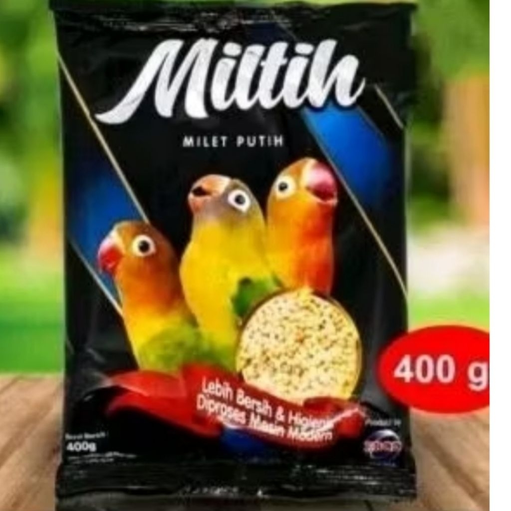 MILTIH  milet putih hygienis pakan makanan burung lovebird import USA
