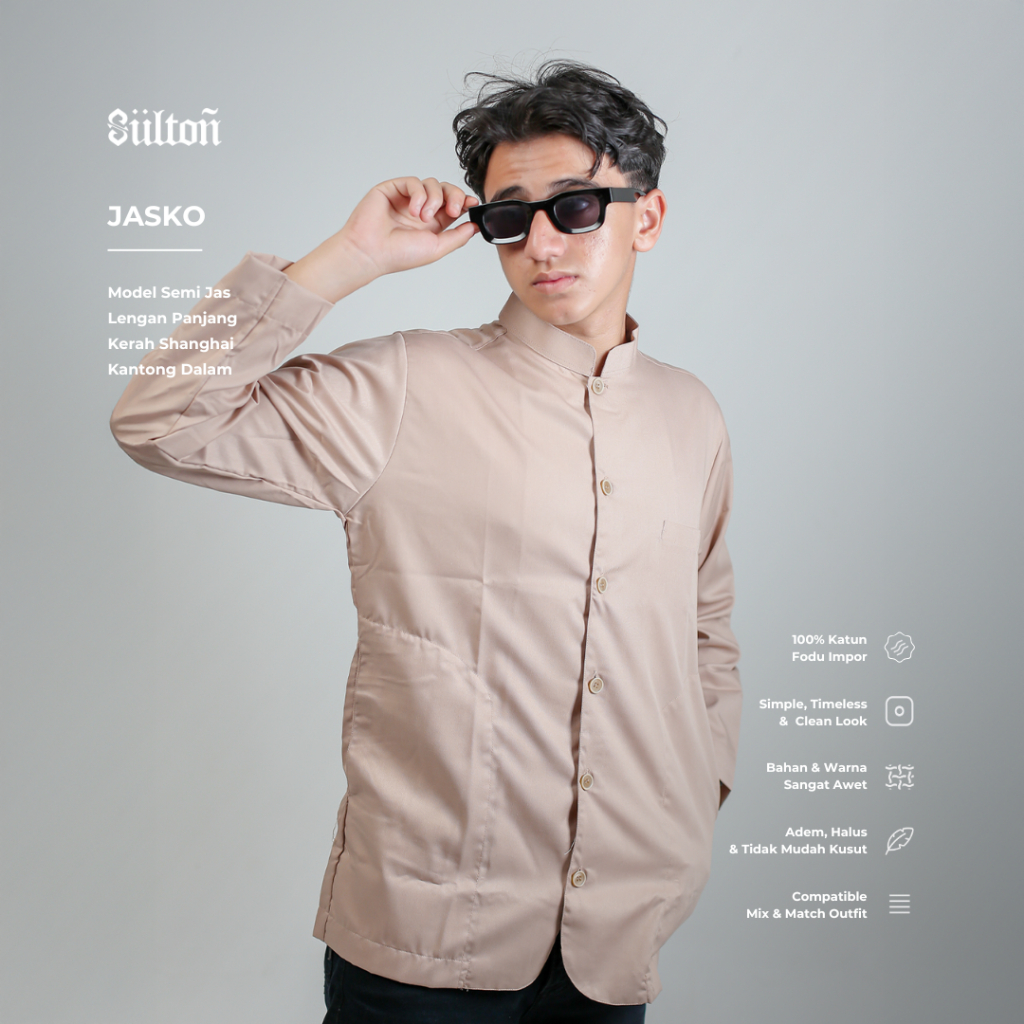 Jas Koko Sultan Premium Baju Koko Pria Dewasa Jasko Saku Samping