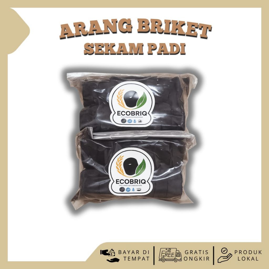Briket Sekam Padi 1 Kg