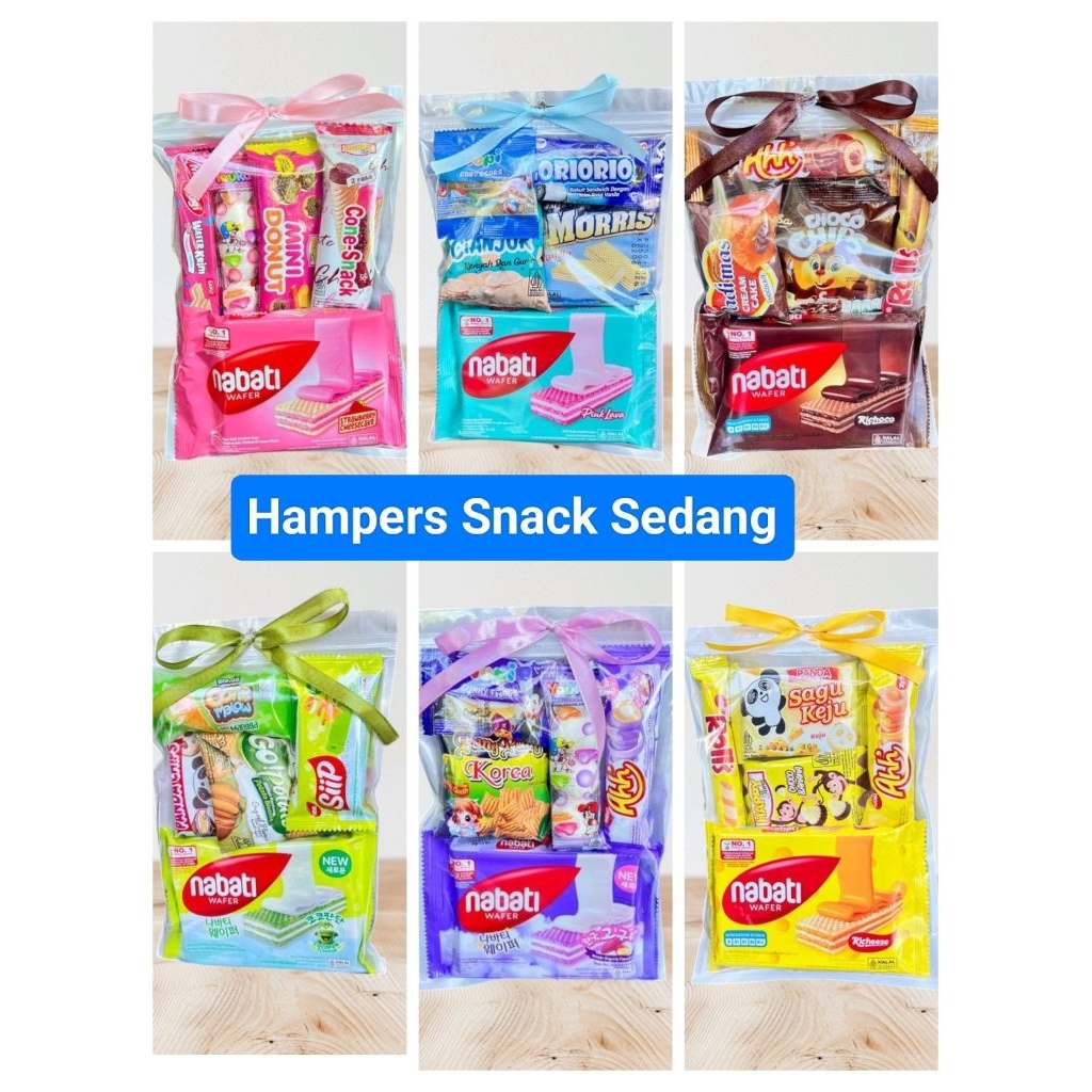 

(BELI 20 GRATIS 1 BERLAKU KELIPATAN) HAMPERS GIFT SNACK SEDANG