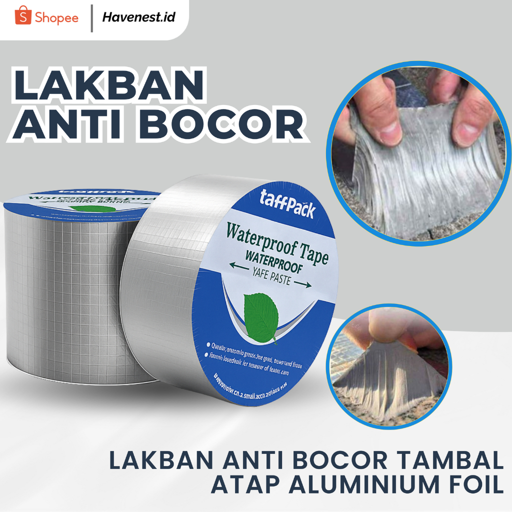 Lakban Anti Bocor 3M Lem Kuat Aluminium Foil Waterproof Tahan Panas dan Air