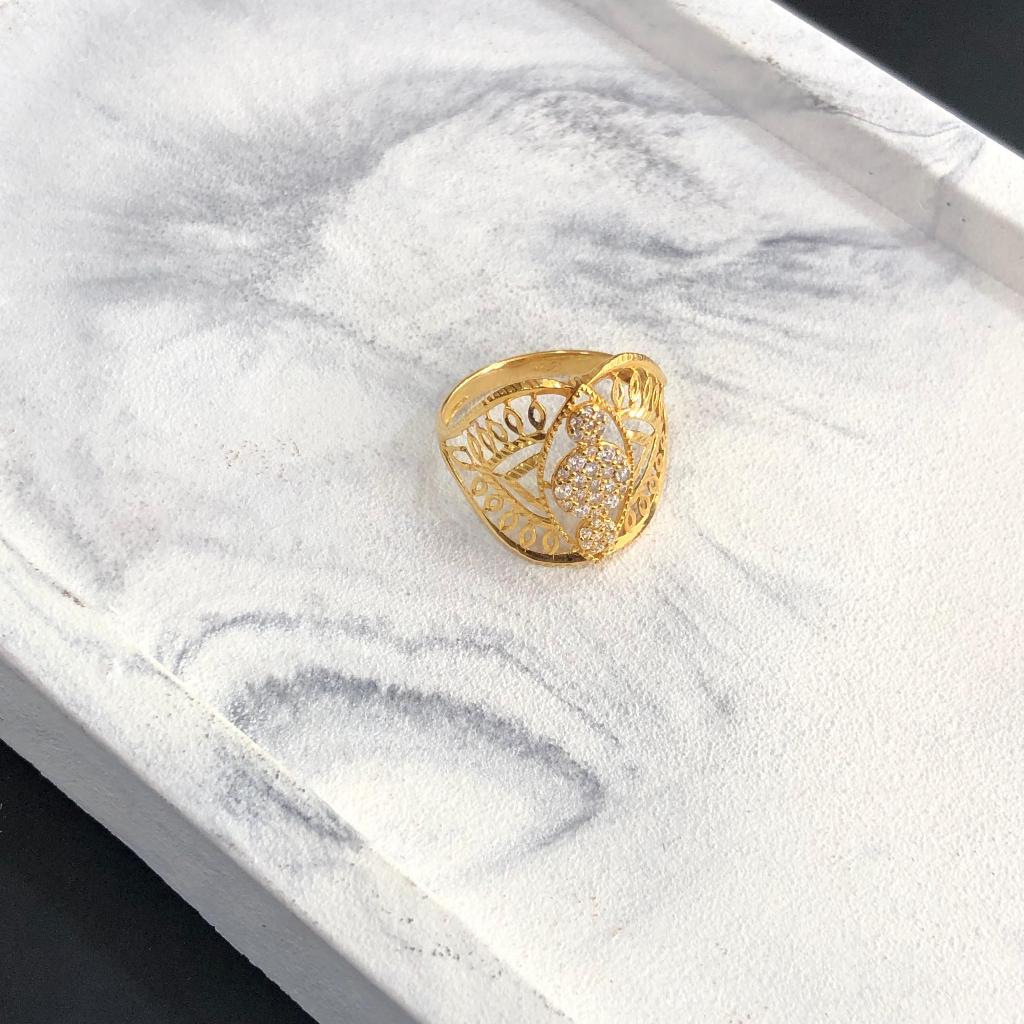 Cincin Emas Dubai Daunan 375/8K