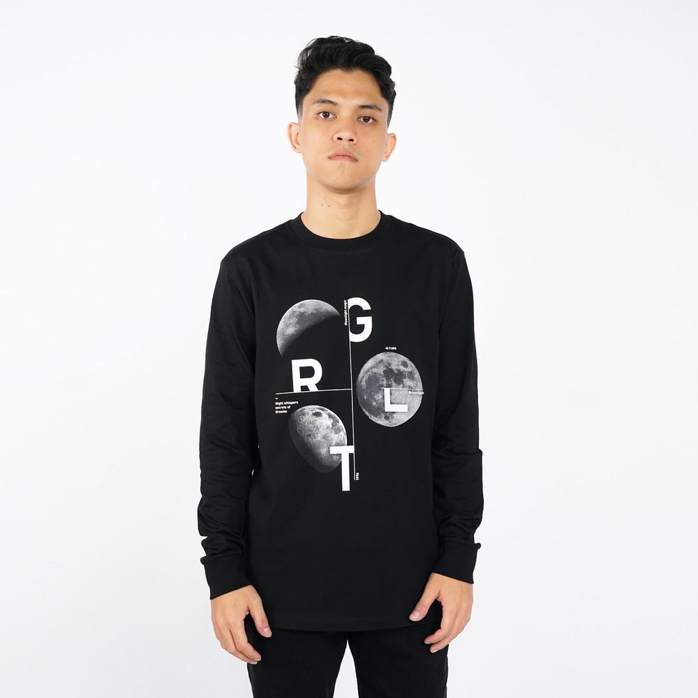 Greenlight Kaos Pria Lengan Panjang Regular Fit Katun Dust HP-C040225