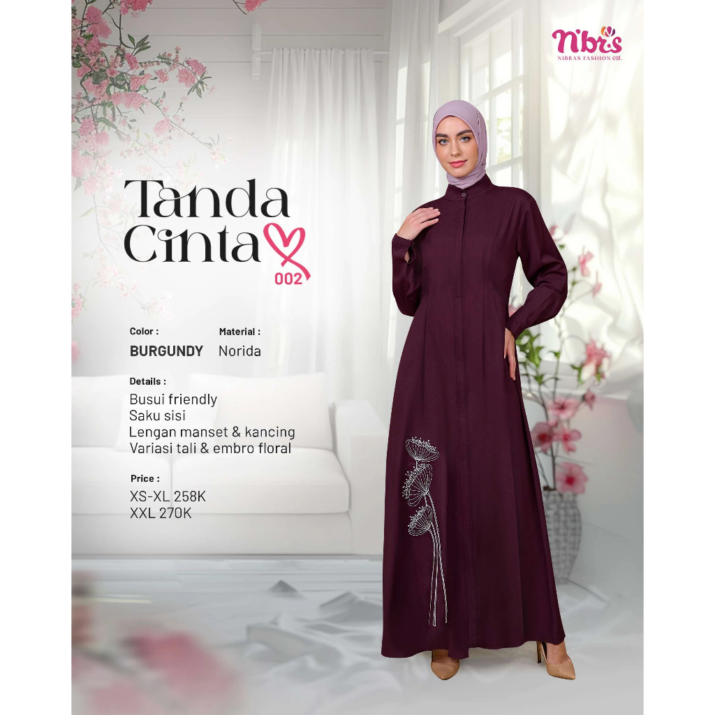 [ SALE ] GAMIS NIBRAS NBRS TANDA CINTA 002 JUMBO XS - XXL OOTD KEREN KEKINIAN DRESS DEWASA CASUAL VI