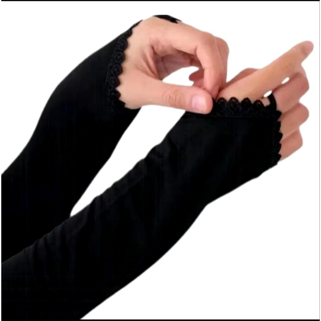 Handsock manset tangan cincin renda / Manset muslimah /Manset cincin renda / Manset renda / Manset t