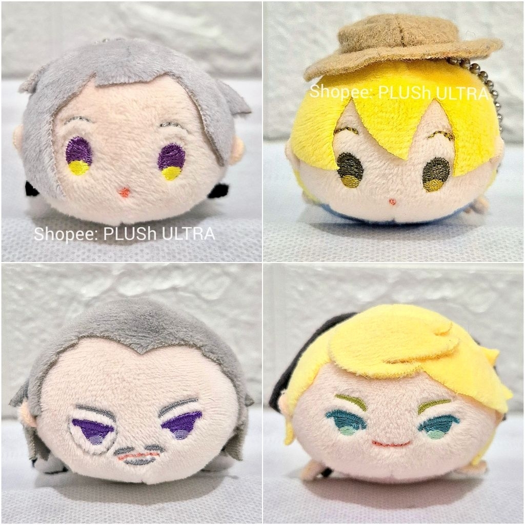 Mini Mochi Atsushi Kenji Kunikida Doppo Bungo Stray Dogs BSD Anime Plush Doll Keychain Gantungan Kun