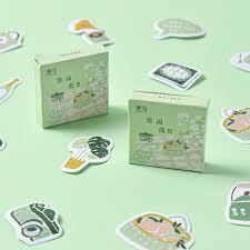 

Stiker Karakter Hewan Untuk Diary Aesthetic Sticker Dekorasi Jurnal Scrapbook Stiker Set Home Series isi 45 Pcs Cute