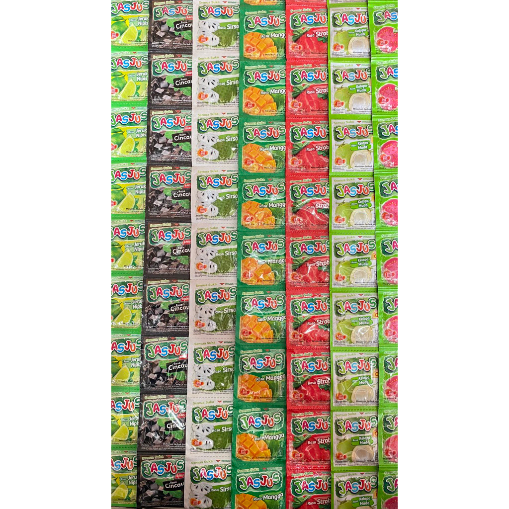 

minuman jasjus - minuman seduh - minuman serbuk - minuman instant - minuman seduh - 1renceng isi 10