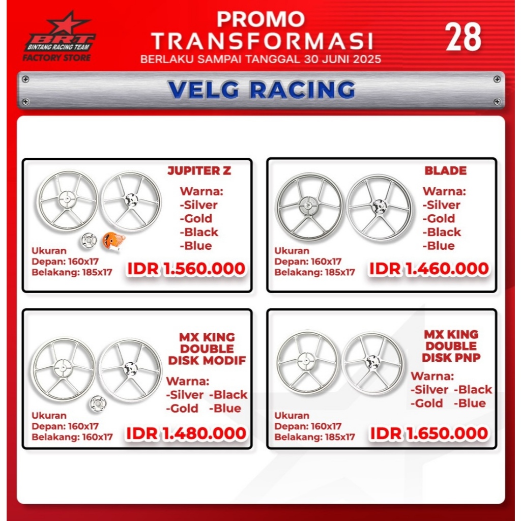 VELG RACING BRT