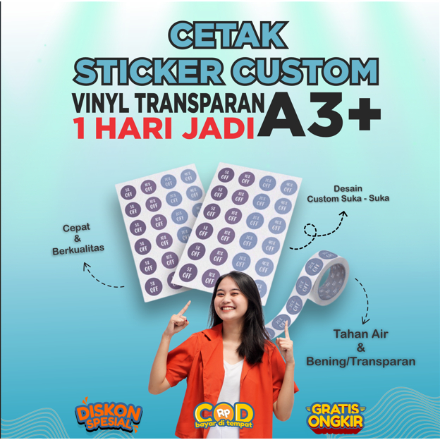 

CETAK STICKER TRANSPARAN || STIKER VINYL TRANSPARAN DAN AWET DESAIN CUSTOM CUTTING || ANTI AIR