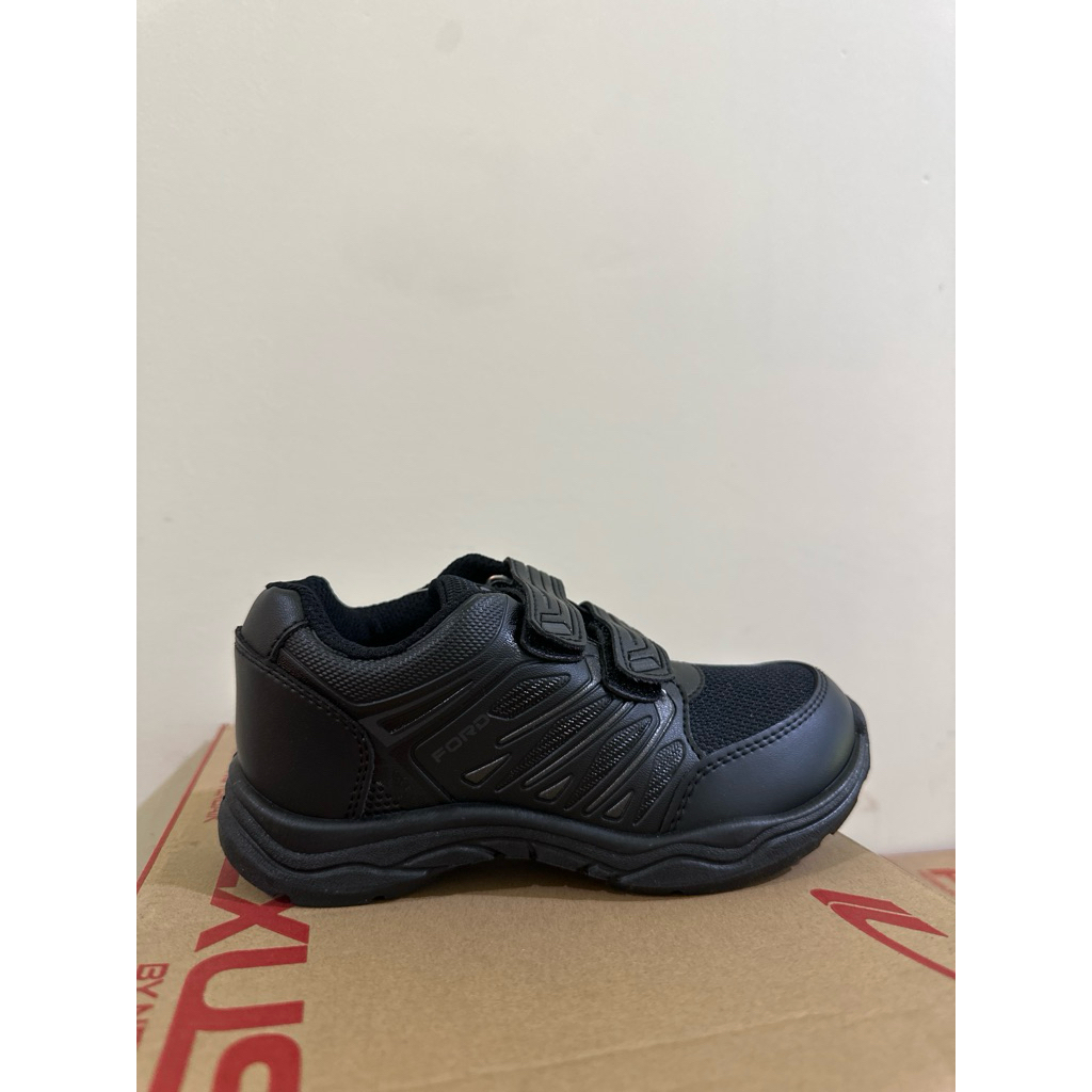 Sepatu Anak SEKOLAH TK SD ALTTO FORD HITAM PEREKAT