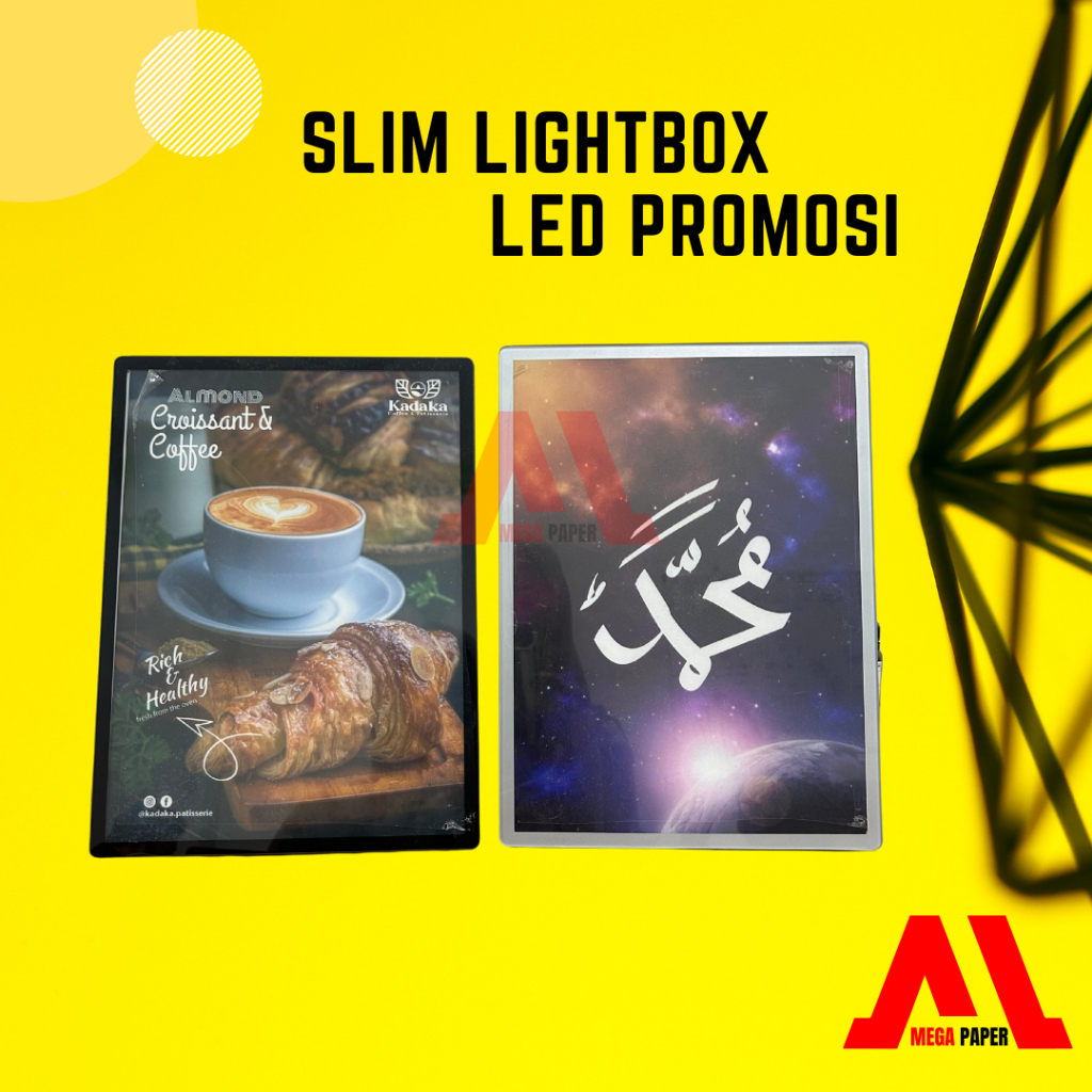Slim Lightbox A5 | Frame Lampu Menu Promosi | Frame Portable LED