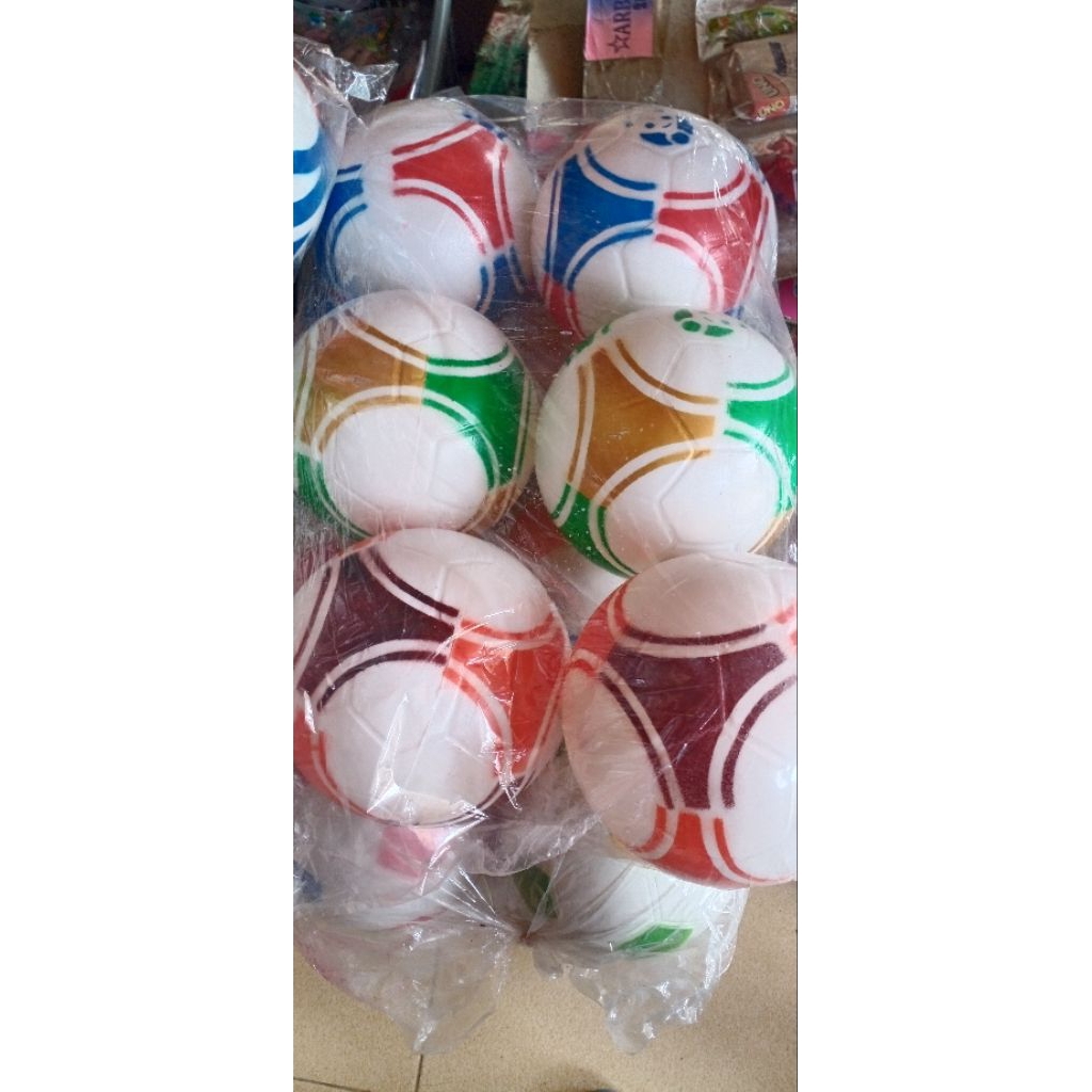 bola plastik panda (1 pack =6 pcs) 8inc