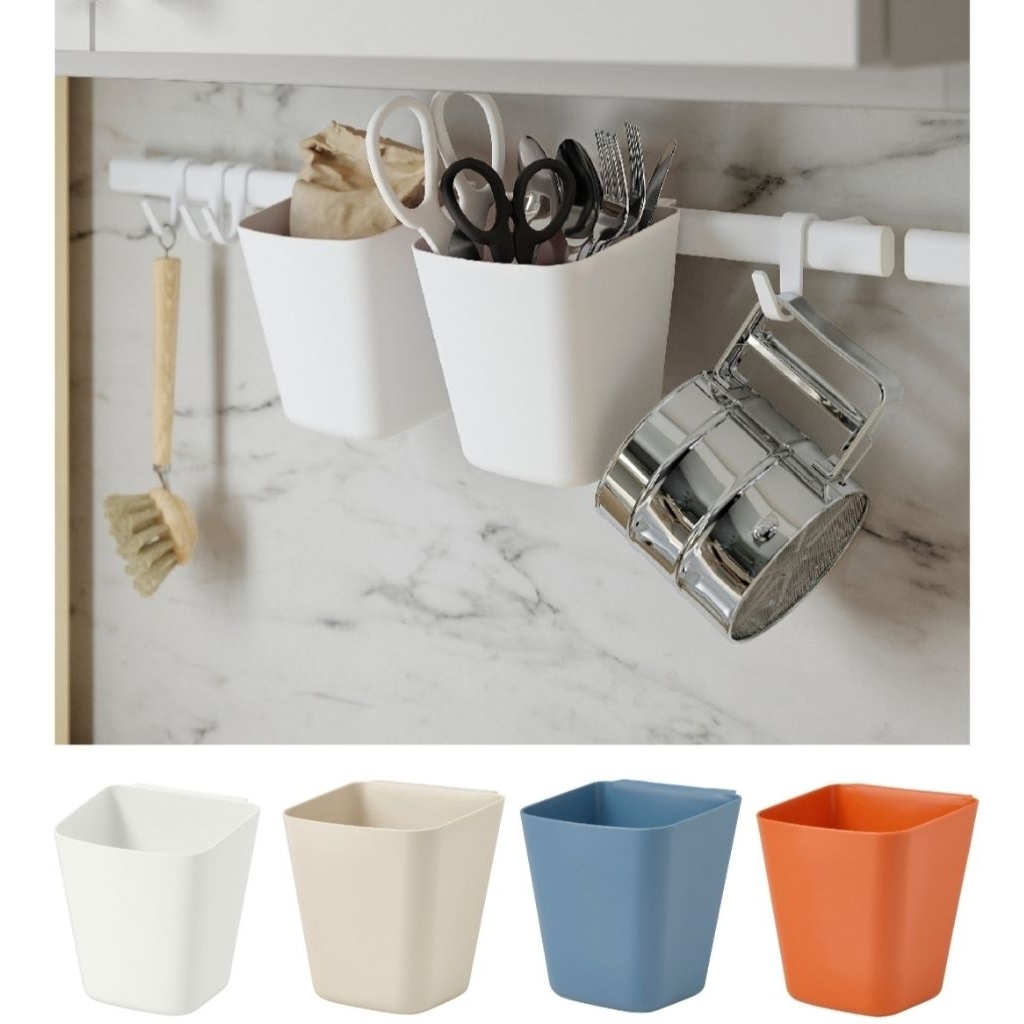 

SUNN Wadah Dapat Digantung Untuk Tempat Sendok Garpu Tempat Pensil Pen Kuas Ukuran 12x11 cm