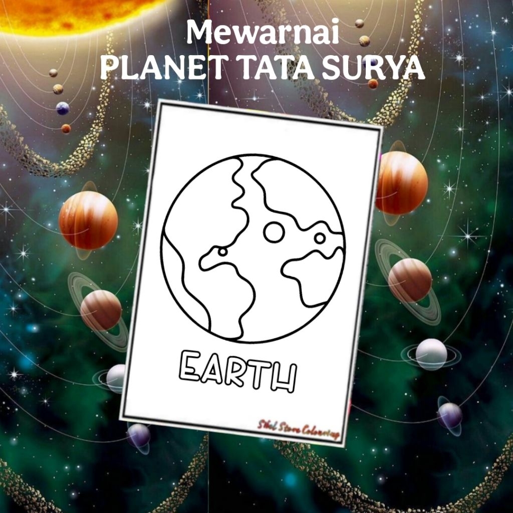 

KERTAS GAMBAR MEWARNAI TEMA PLANET TATA SURYA ISI 11 LEMBAR GAMBAR BERBEDA / KERTAS GAMBAR TEBAL / PAUD / SD / TK