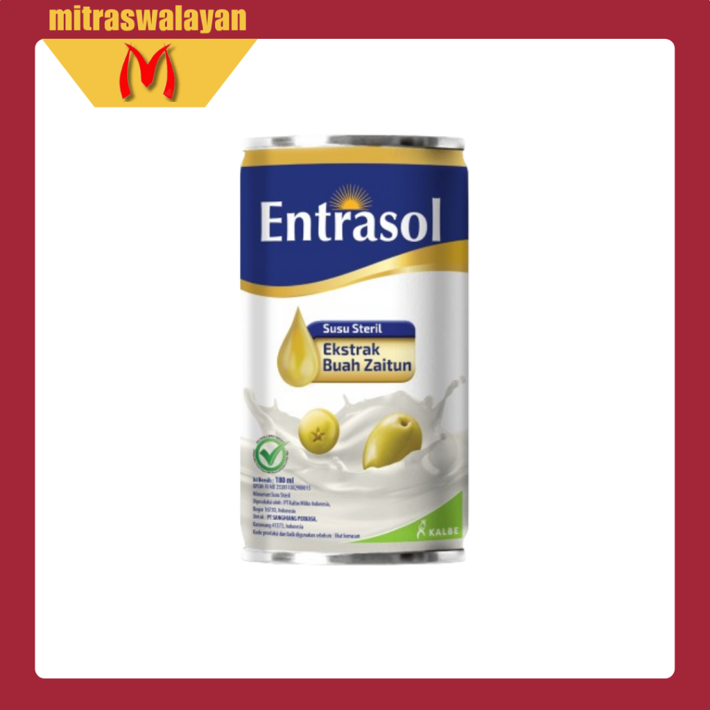 

ENTRASOL Susu Steril Kemasan Kaleng 180 ml
