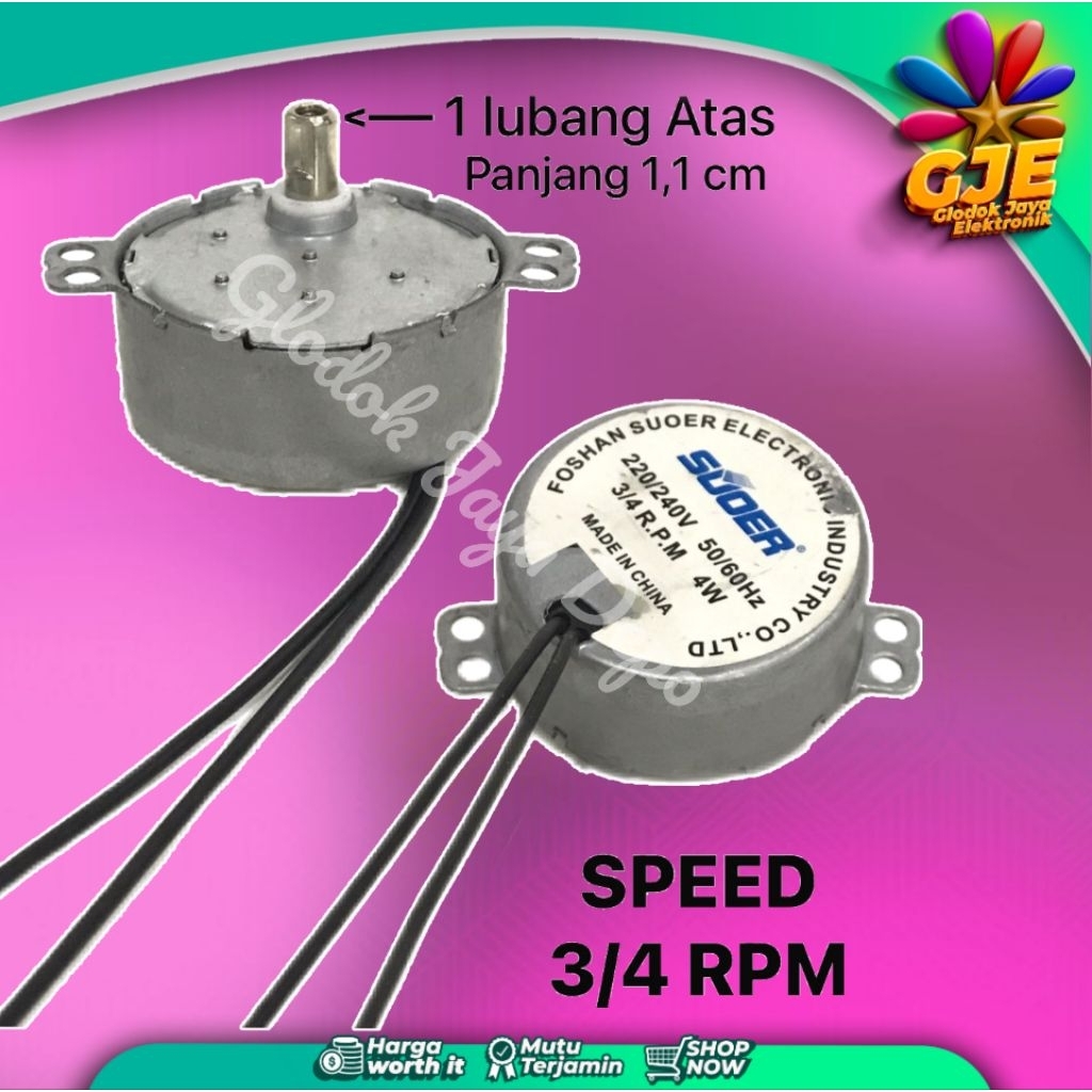 SYNCHRONOUS MOTOR KIPAS ANGIN ROTARY SWING DINAMO KIPAS MASPION 3/4