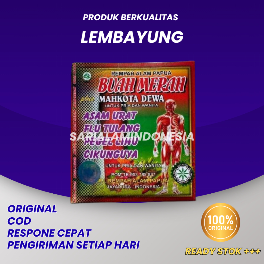 

Buah Merah Plus Mahkota Dewa 1 Box Isi 15 Sachet