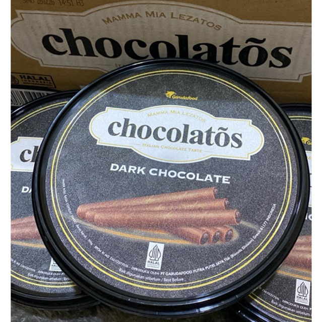 

PROMO KAGET! Chocolatos dark chocolate 190gr jar toples kaleng